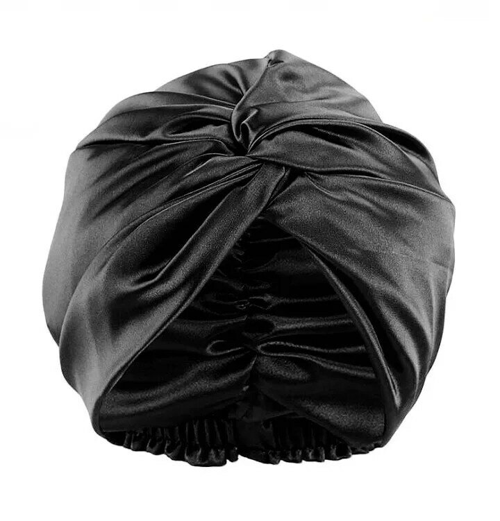 Popular Multi-Color Imitation Silk Double Layer Satin Bonnet Sleep Cap Cross Twist Night Hair Hat Chemotherapy Caps For Women