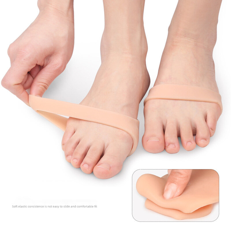 Coussinets de pieds pour femmes, 2 pièces, demi-semelles, talons hauts, callosités, cors, soins de la douleur, absorbe les chocs, chaussettes, Inserts
