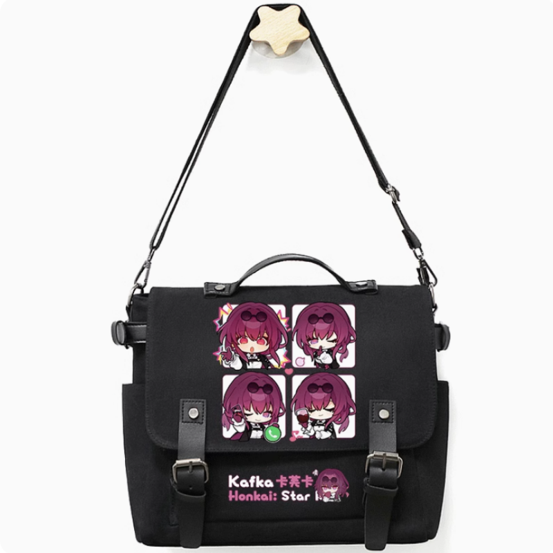 Anime Honkai: Star Rail Kafka Bag Unsix Fashion Casual Teenagers Crossbody Student Messenger Handbag B327