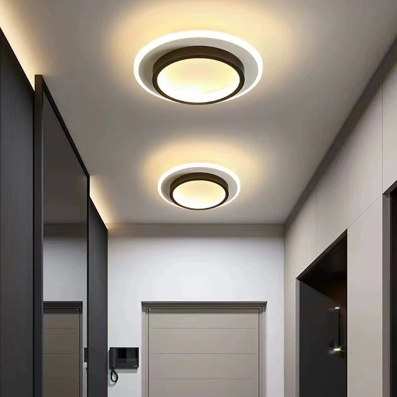 Luz de teto criativa LED para casa, luz moderna simples para corredor do corredor, entrada para vestiário de entrada varanda, AC220V