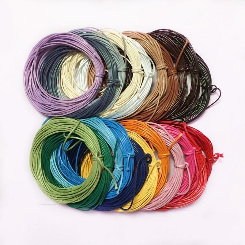 5X 2mm Waxed Nylon Cord Jewellery Making String Findings 10m