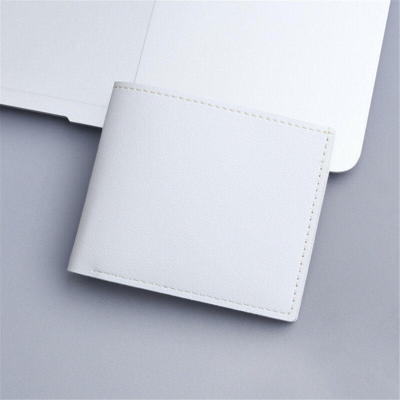Short Men Wallets Slim Classic Coin Pocket Photo Holder Small Male Wallet Credit Card Holder Frosted Leather Smiple Men Purses