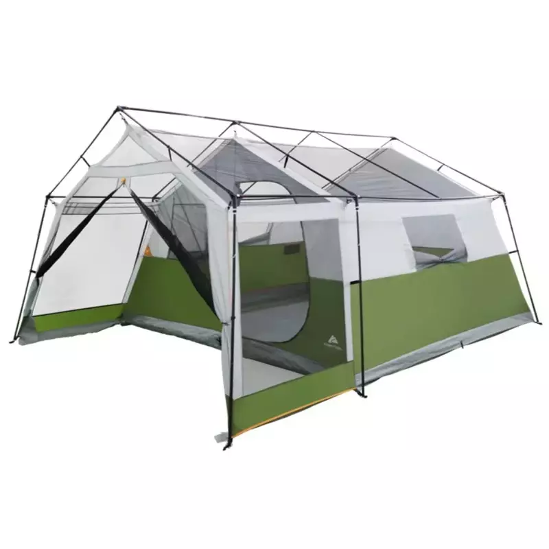 خيمة كابينة عائلية من Ozark-Trail ، غرفة واحدة مع شرفة شاشة ، خيمة تخييم ، سفر ، لوازم خضراء ، معدات ، شاطئ ، شحن مجاني ، 8 أشخاص