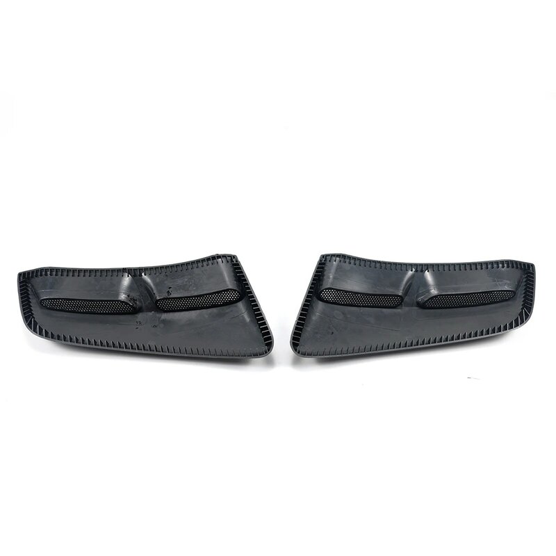 2PCS For Ford Mustang 2016-2023 Car Side Air Vents Rear Fender Outlet Scoop Trim Door Exterior Glossy Black Carbon Fiber Style