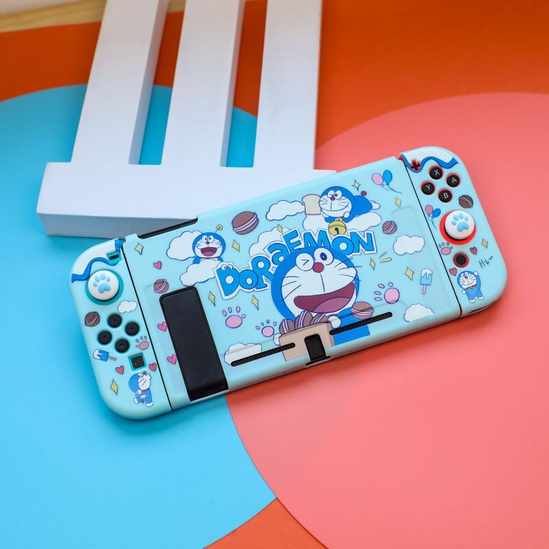 Casing lunak TPU Kuromi StellaLou kartun untuk Nintendo Switch pengendali konsol Game Aksesori Game NS