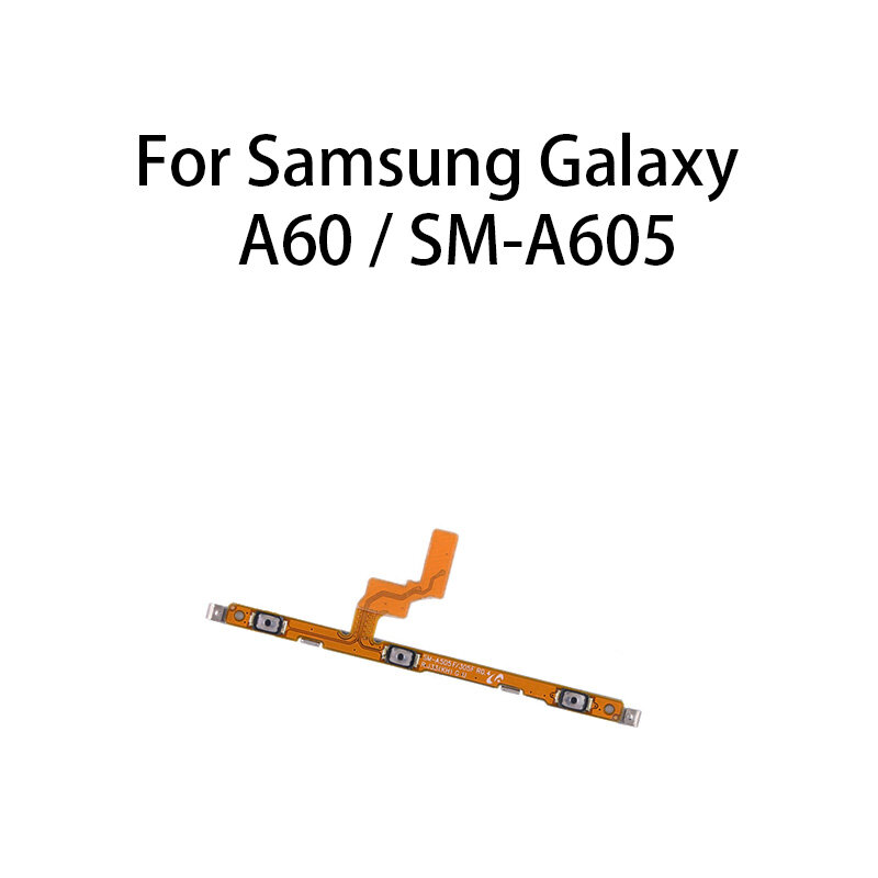 Interrupteur de commande pour Samsung Galaxy A60/SM-A605, avec câble flexible, bouton de Volume et de mise hors tension