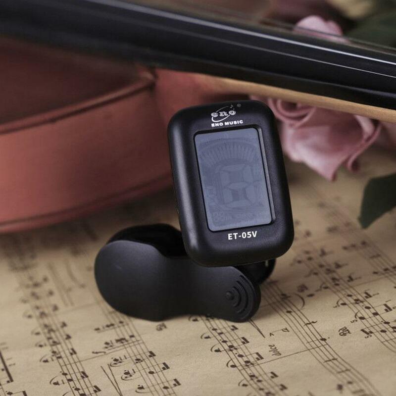 Violin Tuner Mini Electronic Tuner For Violin Viola Cello Clip-on Tuner Portable Digital Violin Parts Accessories ENO ET05V