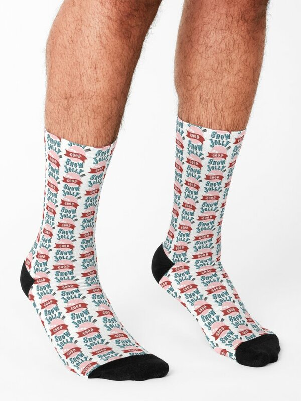 Jolly Good Show Socks sports stockings New year's Sports Socks Female Men's