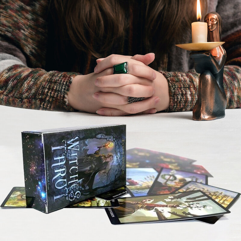Kartu Tarot Dek Kartu Tarot Permainan Papan untuk Pemula dan Ahli Kartu Peramalan Nasib Permainan Ditetapkan untuk Pemula dan Ahli