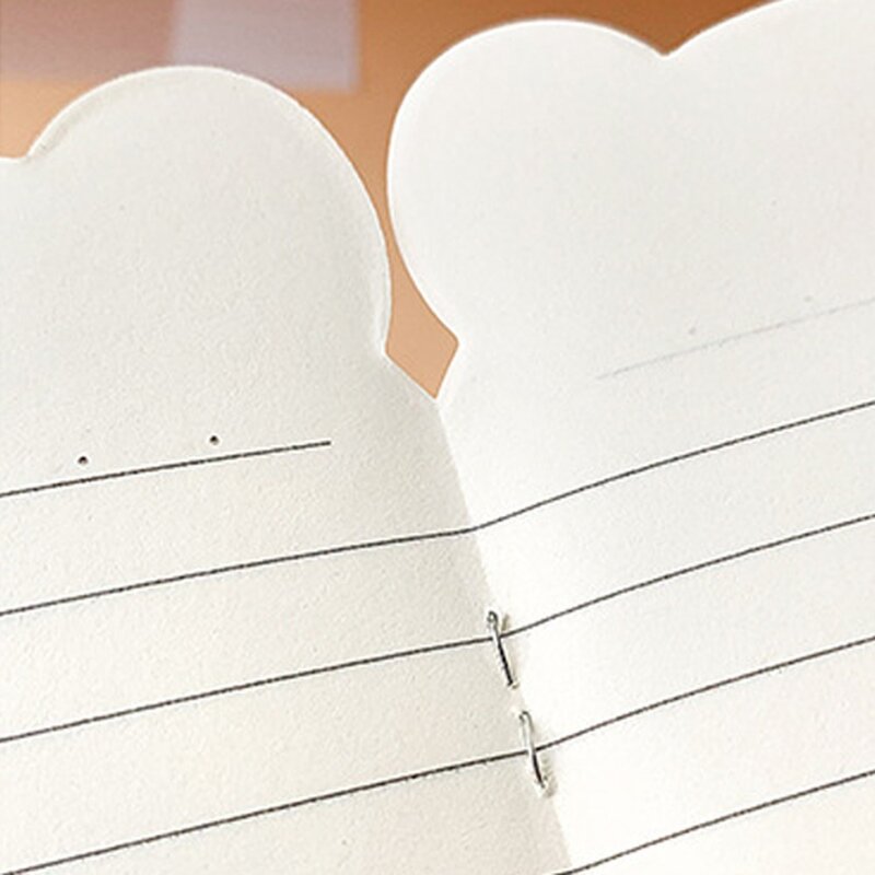 Kawaii Urso Portátil Notebook Ear, Notepad bonito dos desenhos animados, Mini Notepad, Diário, Material Escolar, 10Pcs por pacote