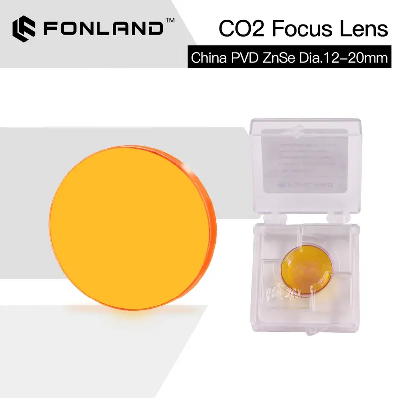 ZnSe-lente de enfoque PVD, lente láser Dia.18/19,05/20 FL38.1/50,8/63,5/76,2/101,6/127mm para máquina cortadora de grabado láser CO2