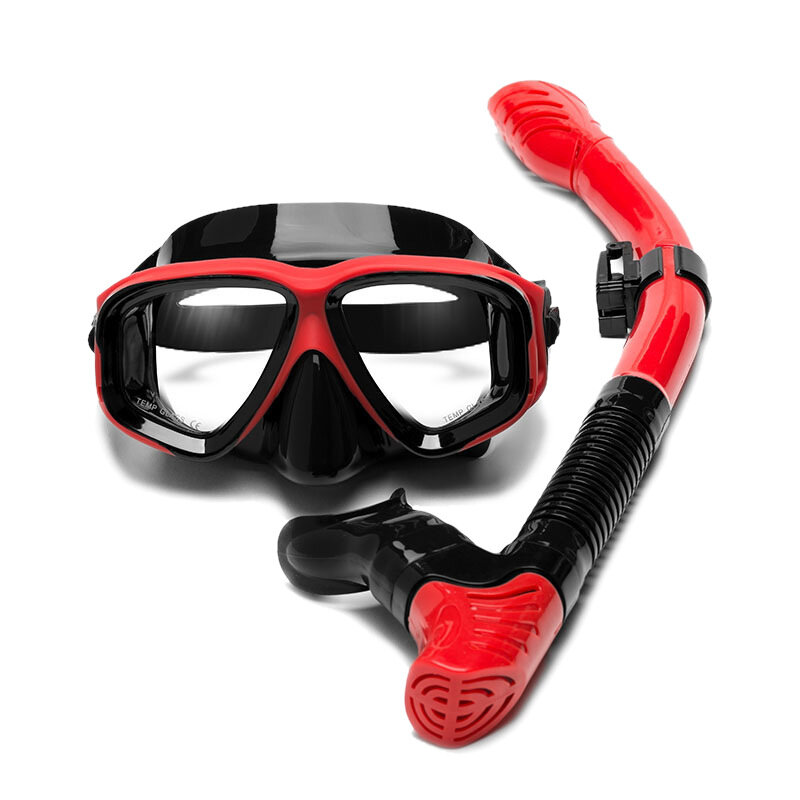 Scubalダイビングマスクシュノーケルセットアンチバースト近視レンズ防曇大人ダイビング水泳簡単呼吸管シュノーケルマスク