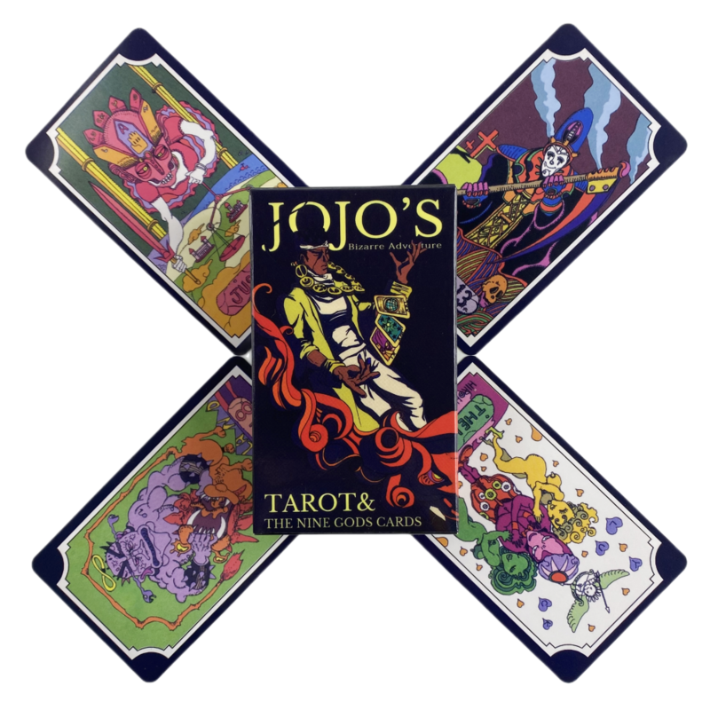 ジョジョの奇妙な冒険のタロットカード,84枚のカード,英語版,社会で遊ぶ