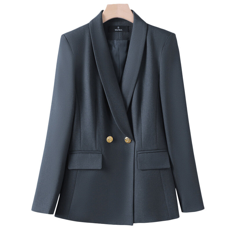 Fato de manga comprida, jaqueta formal, roupa de trabalho do gerente de negócios elegante e graciosa, outono e inverno