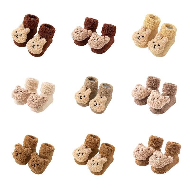 Нескользящие детские носки Носки с рисунком животных Мягкие и удобные носки для детей