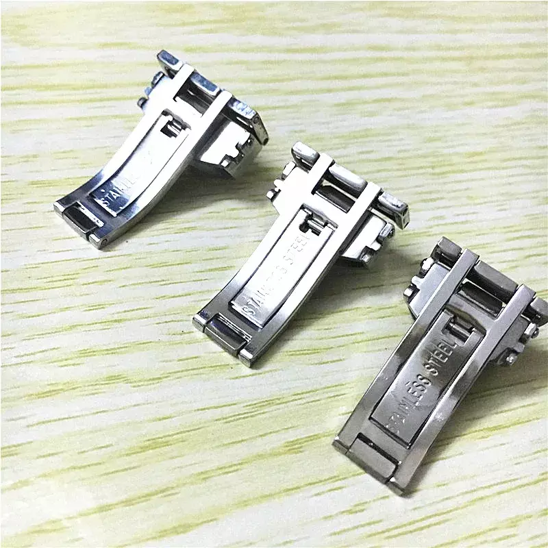 14 16 18 20mm Watch Accessories Buckle for TISSOT Stainless Steel Belt Clasp Single Pull Button Waterproof