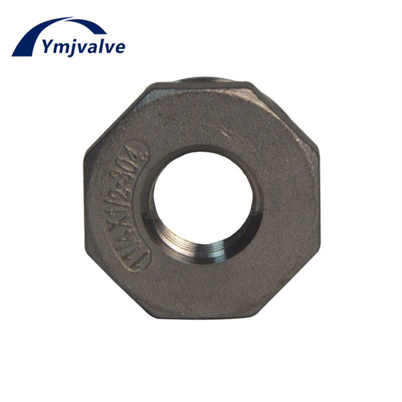 SS 304 BSP 1/8" 1/4" 1/2" 3/4" 1" 2" Reducer Bushing Male X Female Stainless Steel Hex Bushing Threaded Pipe Fitting Connectors