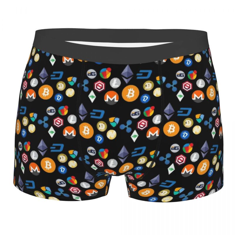 Crypto Coin Art Crypto Icon Men Underpants Highly Breathable High Quality Birthday Gifts