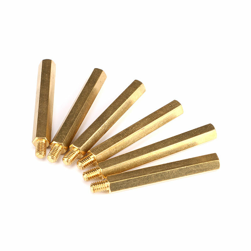 1PCS Copper Isolation Column Single Pass Nut M4*6/8/10/12/15/16/18/20/25/30/35/40/45/50+6MM Column Single Head Copper Column