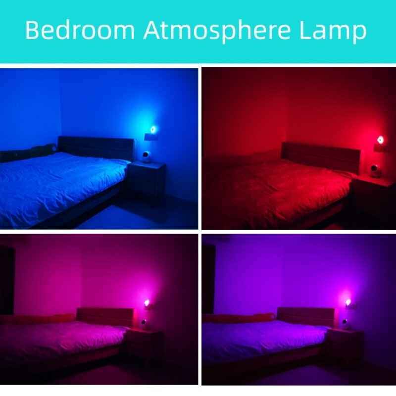 RGB Pickup Lights Mini USB Music Rhythm Magic Stage Effect Projection Lamp LED Party Disco Car Decoration Atmosphere Night Light