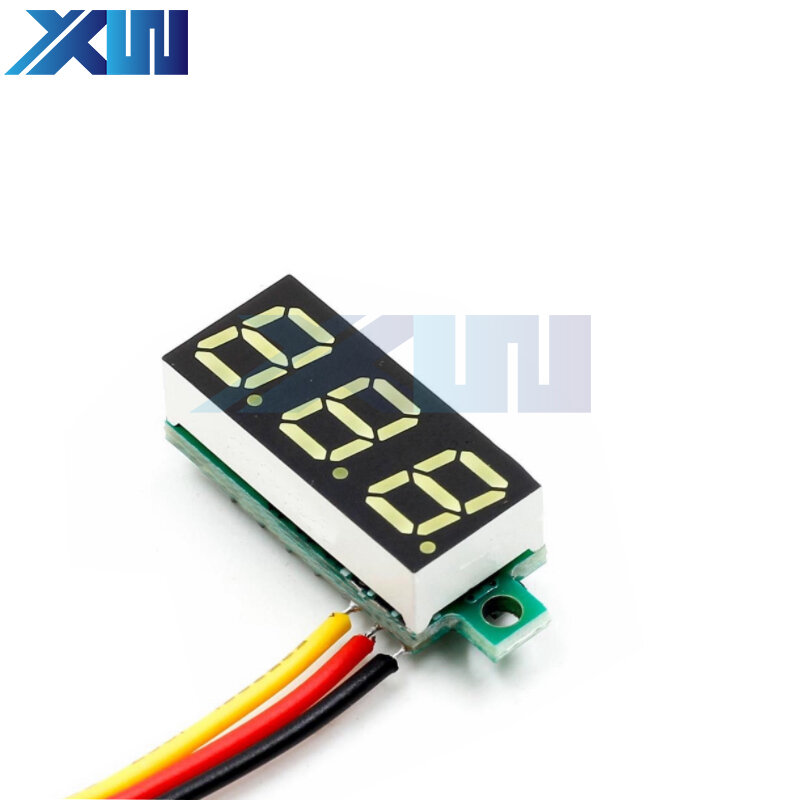 0.28 inch 0.28" DC 0-100V Super Mini Digital Red Green Blue Yellow LED Car Voltmeter Voltage Volt Panel Meter battery monitor