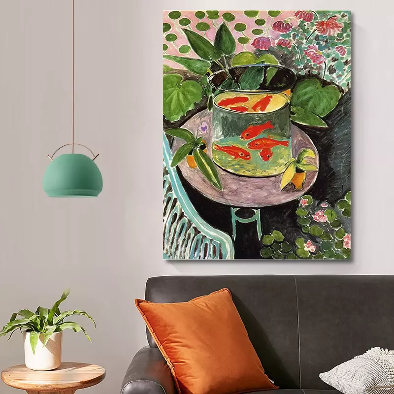 Still Life-carteles Vintage de peces dorados, pintura en lienzo, arte de pared, imágenes impresas para dormitorio, sala de estar, decoración Interior del hogar