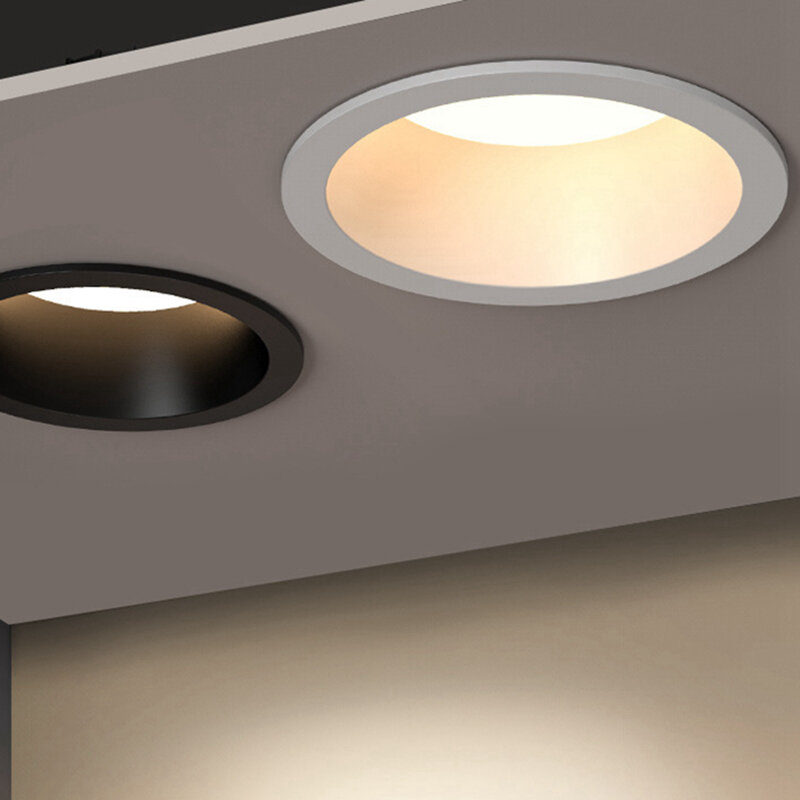 Anti-Glare LED Downlight Recesso Lâmpada Do Teto Decoração Home Iluminação Interior Sala Spot Light para Quarto Office Store