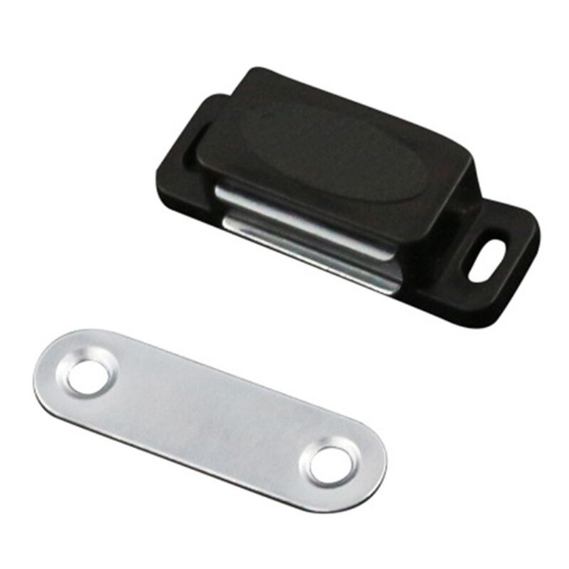 1Pc Plastic Magnetische Kast Vangen Deurmagneten Meubels Hardware Magneten Kast Lade Garderobe Wit Bruin Zwart Duurzaam