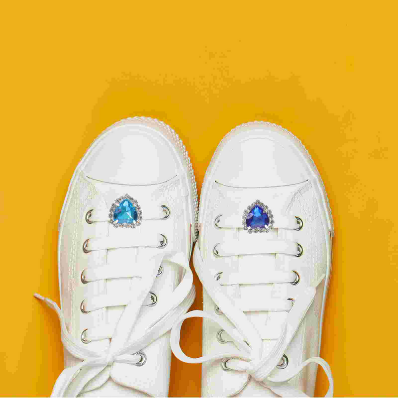 12 Pcs Shoe Buckle Detachable Charms Decorate DIY Clips Shoelaces Fashion Boots Decorations for Sports Shoes Rhinestones