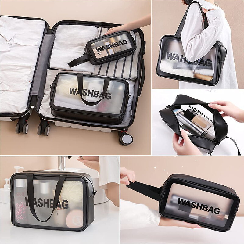 Makeup Bag Portable Travel Wash Bag Female Transparent Storage Pouch Outdoor Girl Large Capacity Cosmetic Organizer Beauty Case