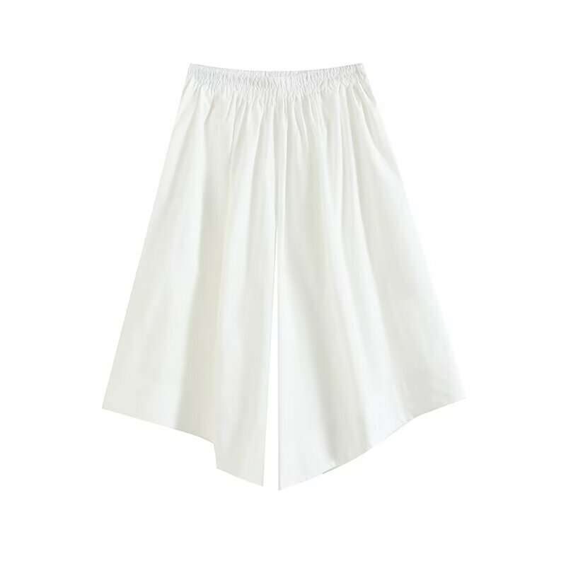 Pantalones cortos de cintura holgada para Mujer, pantalón informal de 5 puntos con bolsillos, combina con todo, primavera y verano, 2024