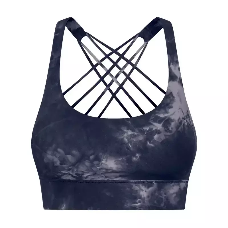 Lemon Tank Women Stretchy Sport Top Quick-drying Breathable Shock-proof Beautiful Back Sports Bra Yoga Gym Exercise Running Vest