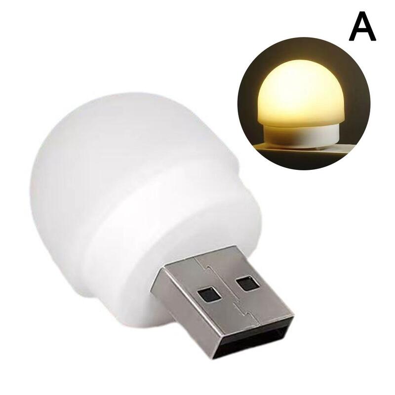 Lampu LED portabel USB daya Super Mini, lampu pelindung mata, lampu Bank samping tempat tidur, lampu LED portabel untuk asrama O0T4