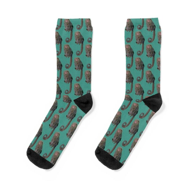 P is для Pygmy marmoset носки летние сумасшедшие чулки мужские носки женские мужские носки