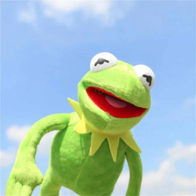 Frog Hand Puppets Baby Doll Flexible Movable Stuffed Toy Classic Cotton Comfortable Toddler Dolls Home Entertainment Accessory