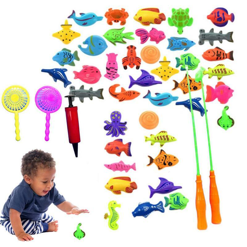 Brinquedos magnéticos do jogo da pesca, Jogos do chuveiro do bebê, Brinquedo do banho, Brinquedos da banheira, Brinquedos da água da piscina do banheiro