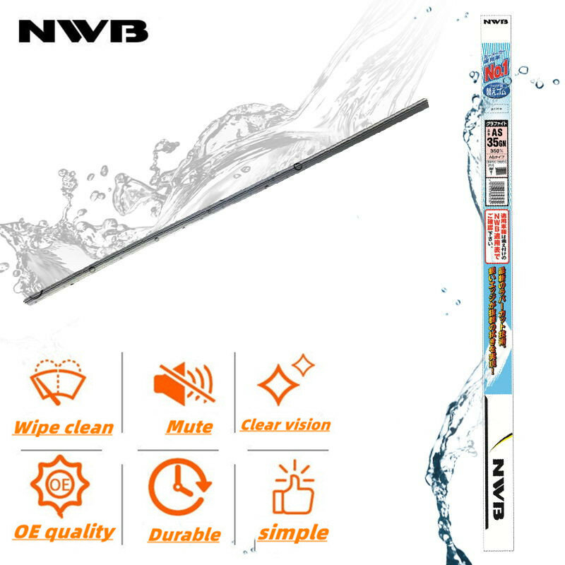 NWB – essuie-glace en caoutchouc, 5.6mm de large, pour Toyota Lexus Mazda Subaru BMW Land Rover et autres essuie-glaces d'origine