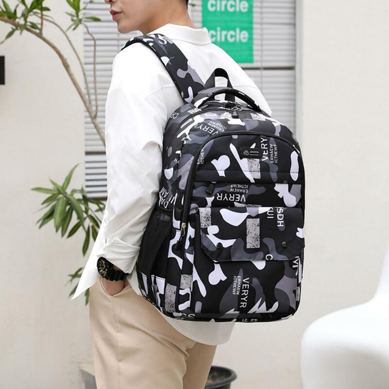 Износостойкий практичный портативный гладкий рюкзак на молнии, школьная сумка, износостойкая школьная сумка, уменьшающая нагрузку, для улицы
