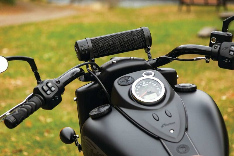Kuryakyn-Barra de sonido para motocicleta MTX Road Thunder 2720, resistente a la intemperie, altavoces de Audio montados en el manillar, 300 vatios