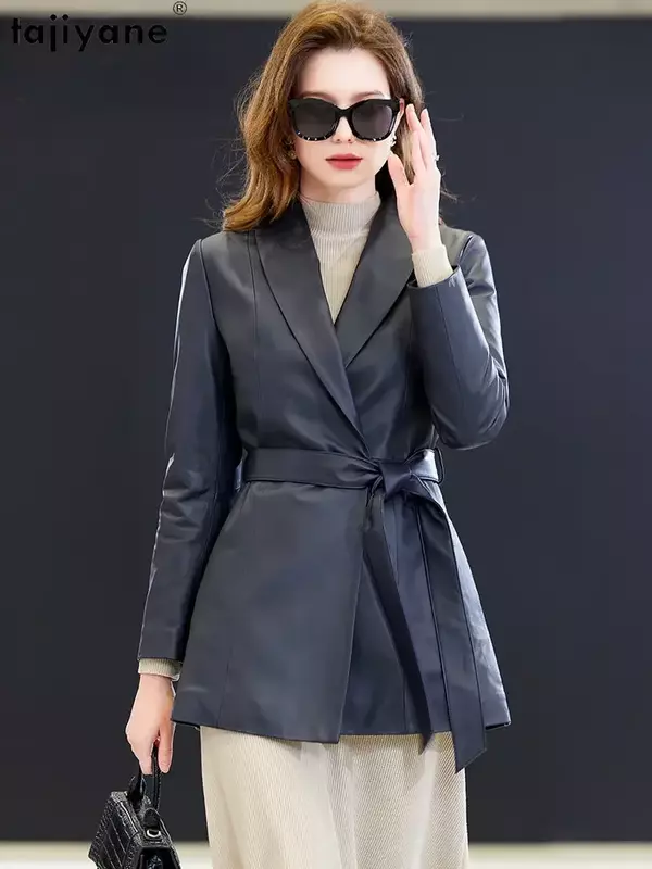 Tajiyane Real Leather Jacket Women Genuine Sheepskin Coat Luxury Winter Down Jackets for Women 2023 Down Coats Fox Fur Collar