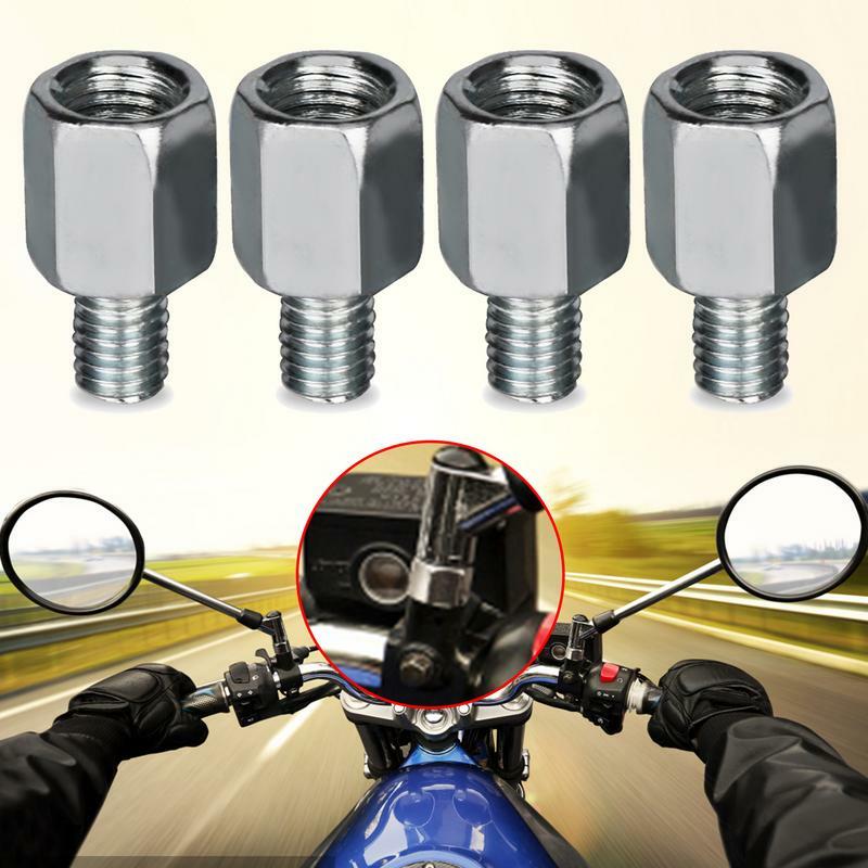 Motocicleta Mirror Mount Extender, Extensões do espelho traseiro de moto, Adaptadores de espelho retrovisor, Conversor para motocicletas, 4pcs