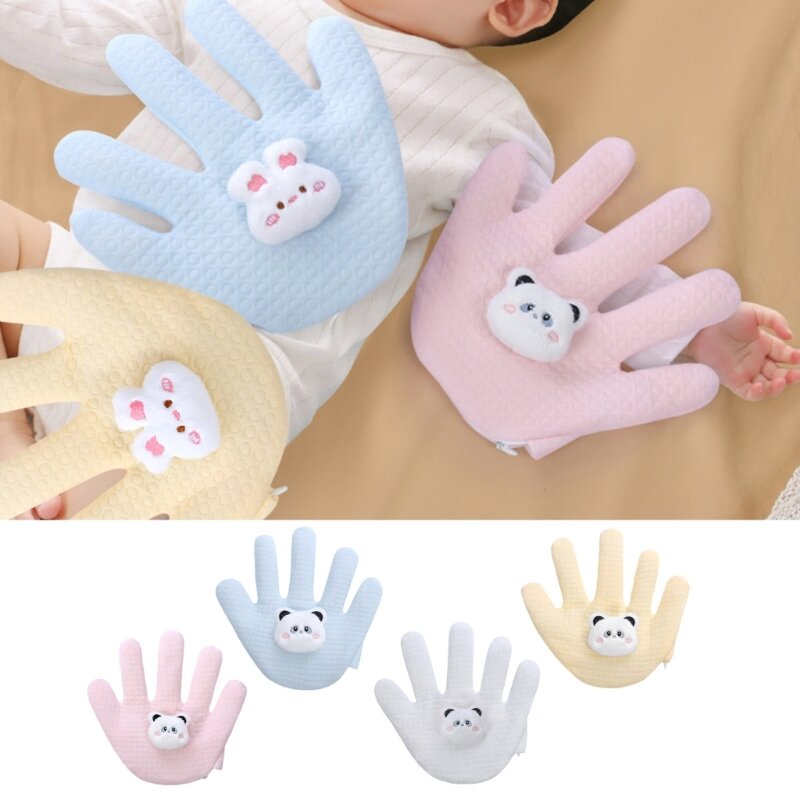 Travesseiro mão para prevenção susto bebê, almofadas pressão confortáveis ​​para palma da mão