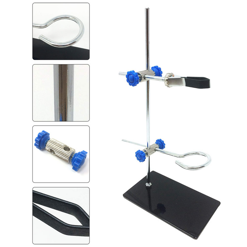 Mini soporte de hierro para laboratorio, herramienta de soporte, Kit de equipo de estante de Metal, suministros de anillo, soporte en miniatura, condensador