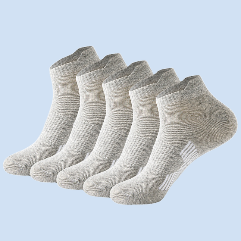 Calcetines finos de algodón para hombre, medias de corte bajo, boca baja, calcetines deportivos para correr, 6 pares