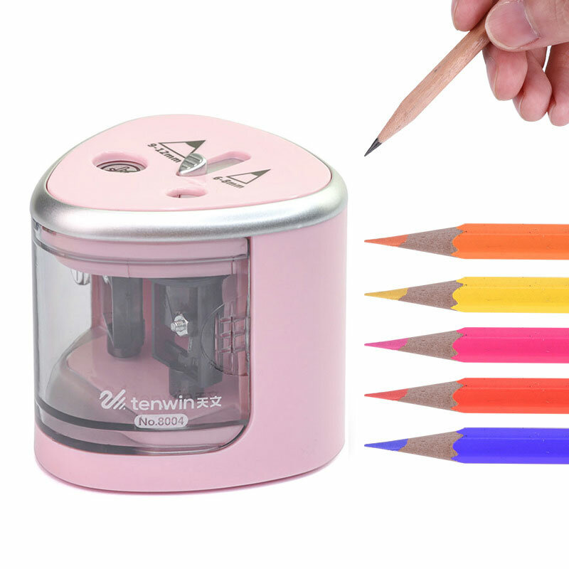 Student Schule Büro Schreibwaren Manuelle Elektrische Auto Kunststoff Bleistift Spitzer Candy Farbe Standard Bleistift Schneiden Maschine