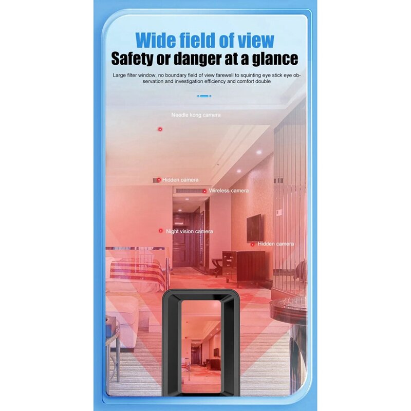 Infrared Ray Anti Candid  With Optical Filter Glass Hotel Privacy Protection Door Window Monitoring Easy To Use