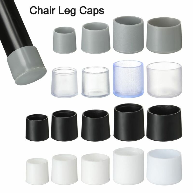 10 stücke Schwarz Stuhl Bein Kappen Boden Protector Pads Stecker Nicht-slip Tisch Fuß Abdeckung Socken Möbel Nivellierung Füße matte Einfach zu Wrap