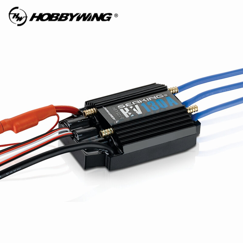 HobbyWing SeaKing V3 Series 30A/60A/120A/130A/180A controlador de velocidad impermeable sin escobillas ESC para barco RC