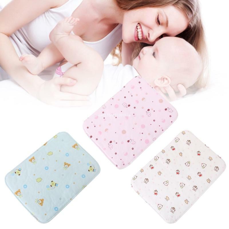 아기 기저귀 교환 패드 재사용 가능한 방수 유모차 기저귀 접이식 소프트 매트 세탁 가능
