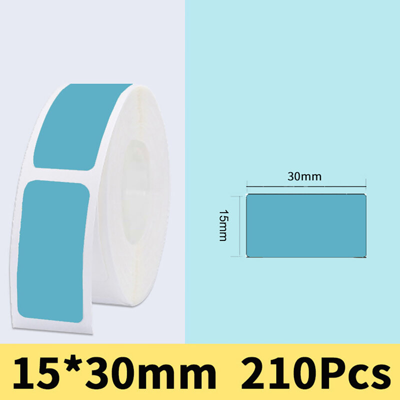 Etichette termiche carta adesiva per stampante con autoadesivo per etichettatrice D11 D110 15*30mm 210 pezzi Pape per etichette rettangolari
